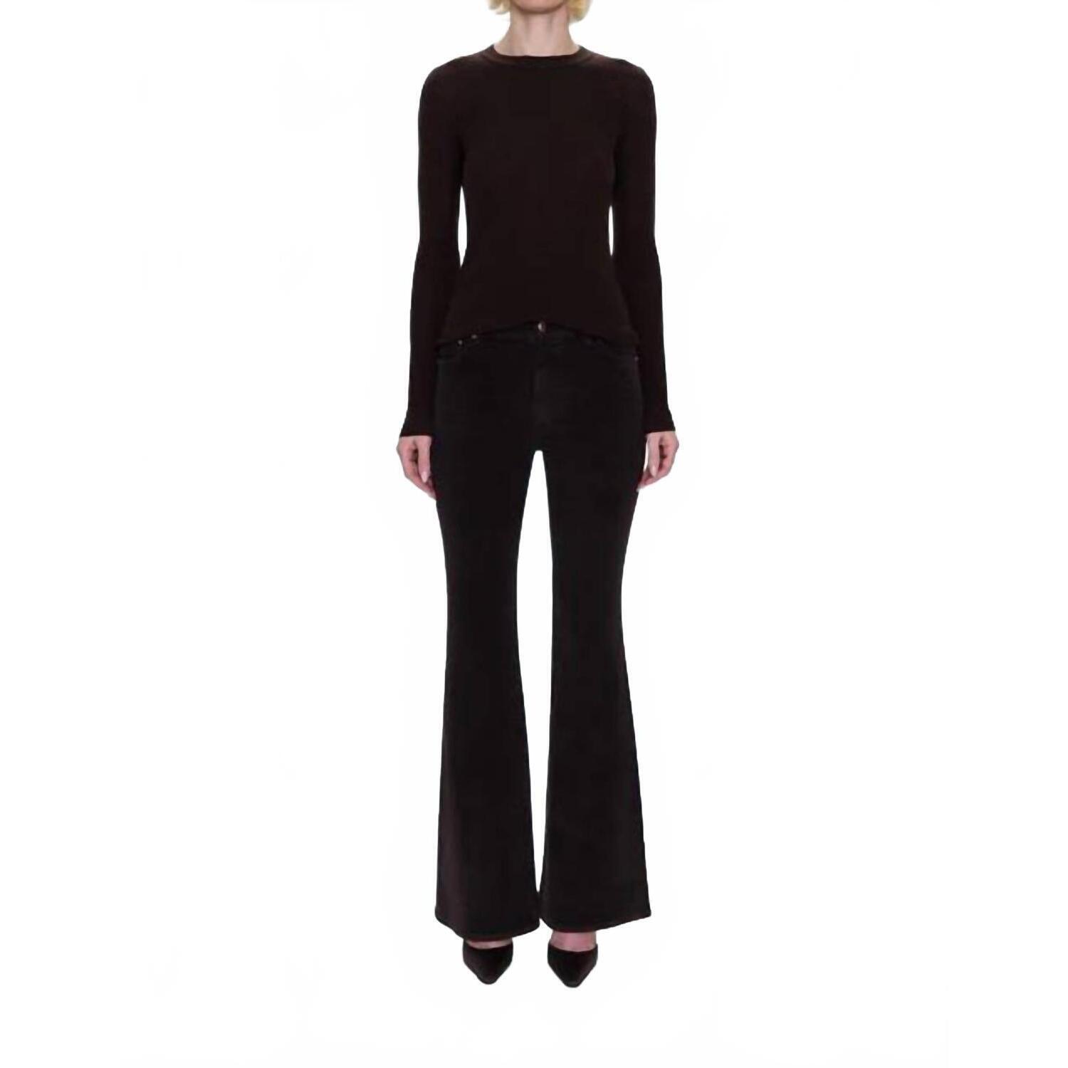 New Pistola Kinsley Mid Rise Ultra Flare Pant In Mocha